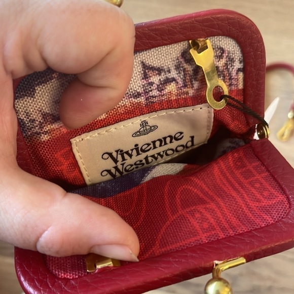 VIVIENNE WESTWOOD Red Velvet crossbody bag - Picture 7 of 10